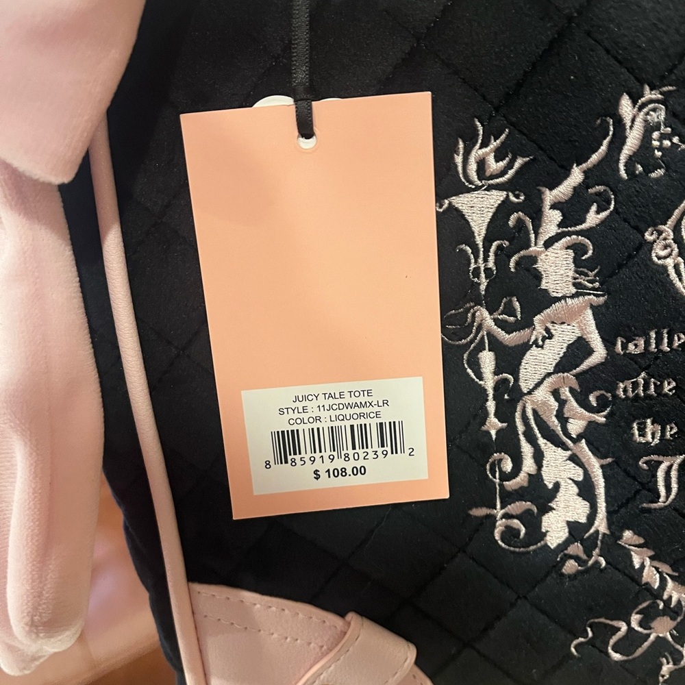 Juicy Couture Fairy Tale Daydreamer - Pink and Black Quilted - Picture 2 of 7